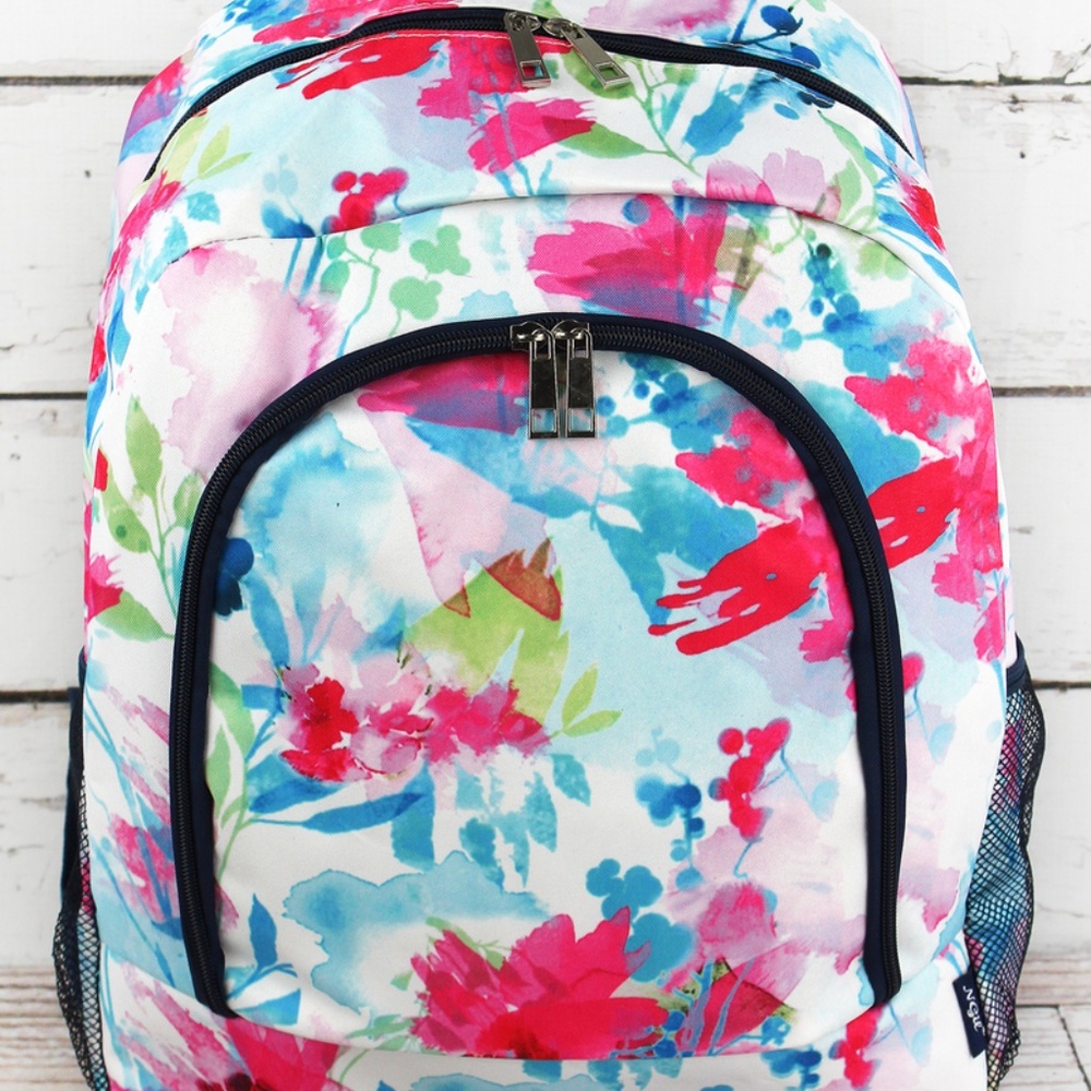 NGIL FLORAL WATERCOLOR LARGE BACKPACK
